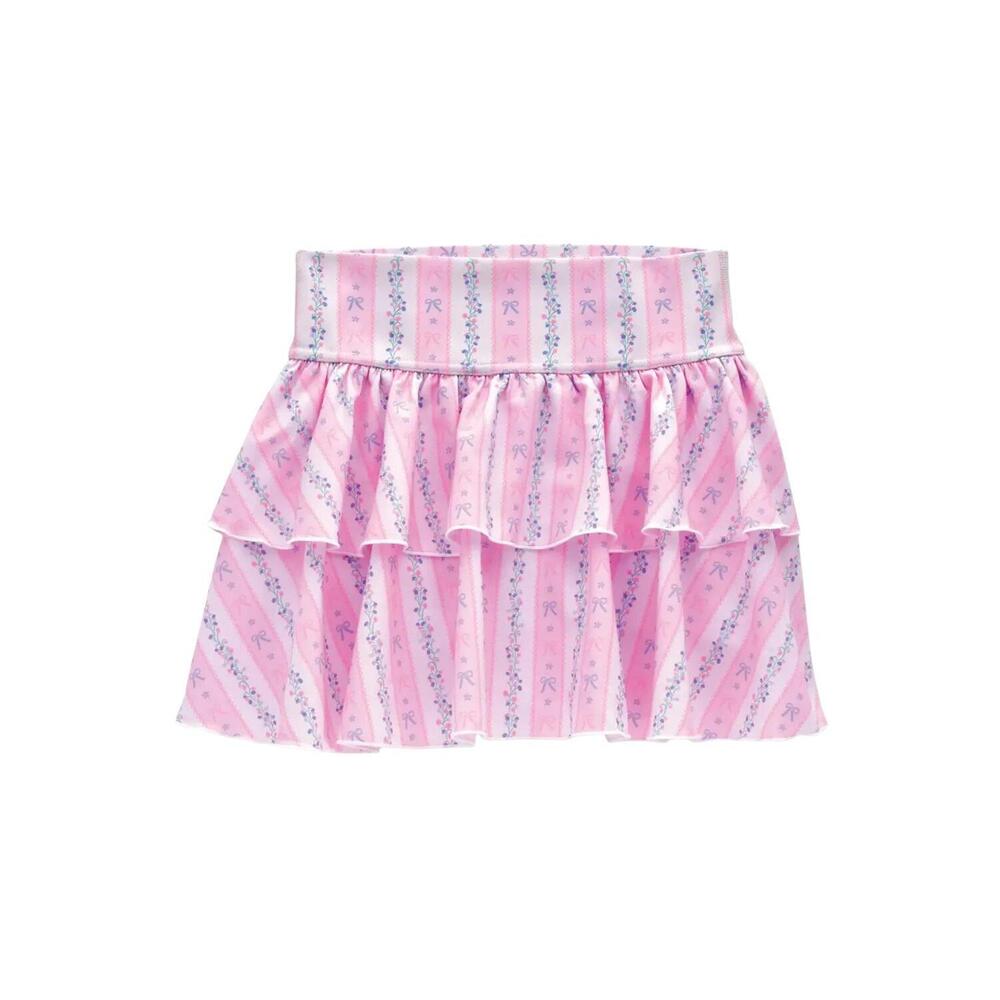 NEW ISCREAM girl's felicia stripe skort in floral